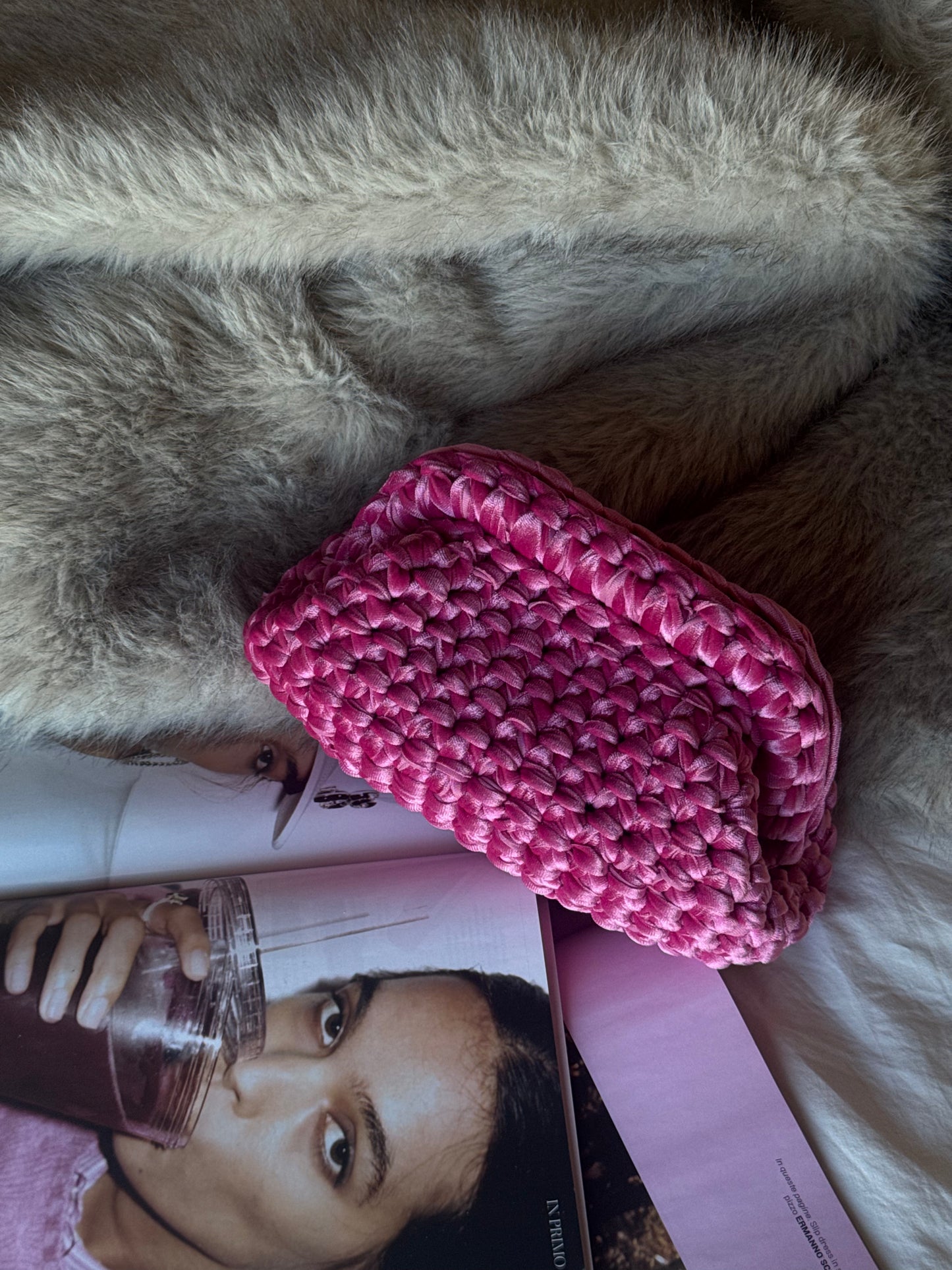 VELVET CLOUD bag standard// bubblegum