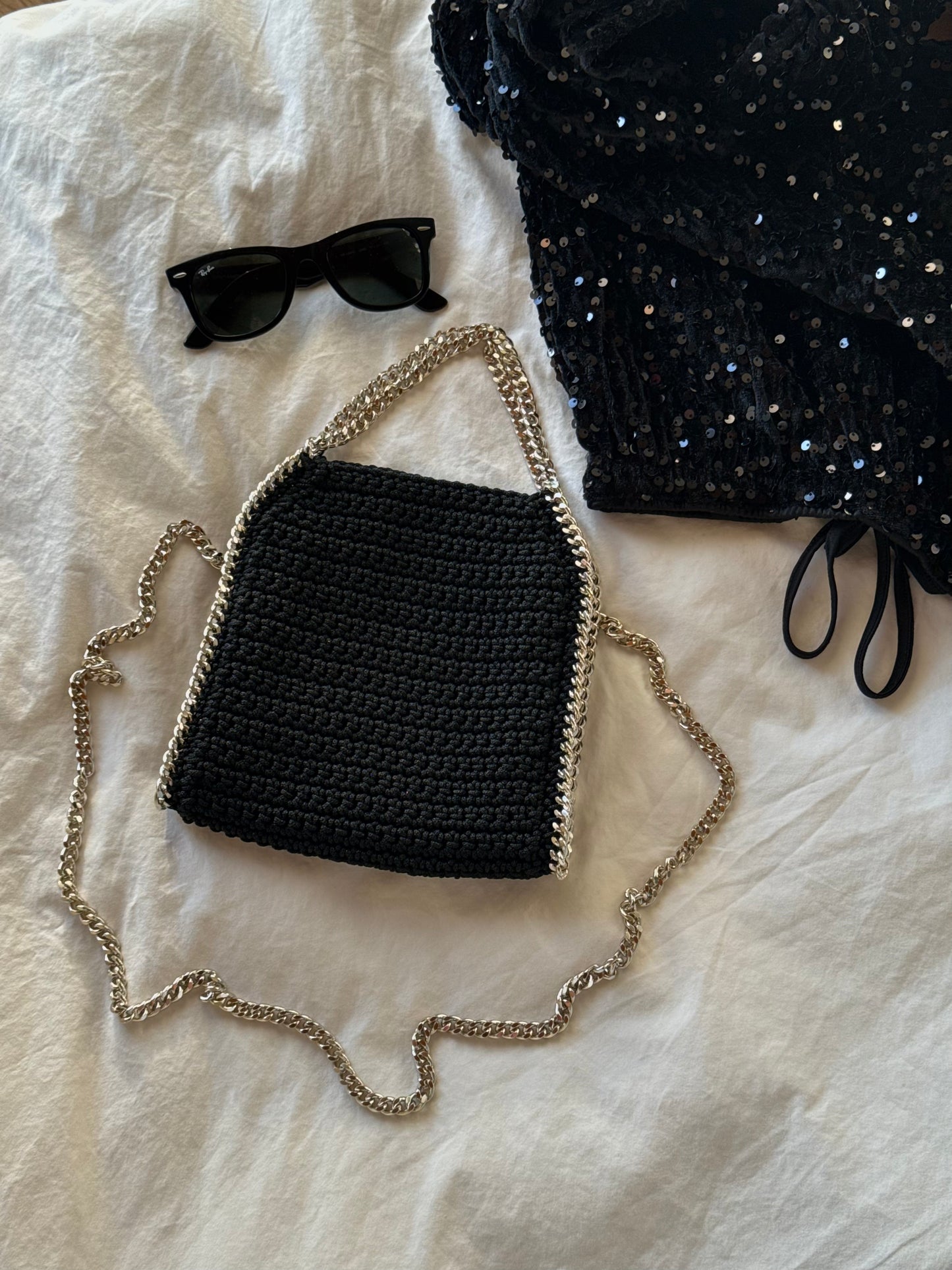 STAR bag mini// nera lurex