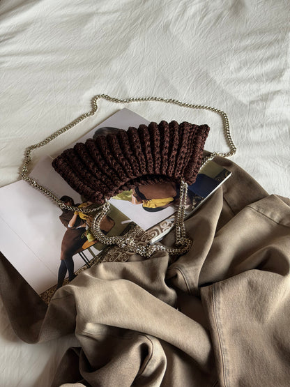BONBON bag mini// marrone lurex