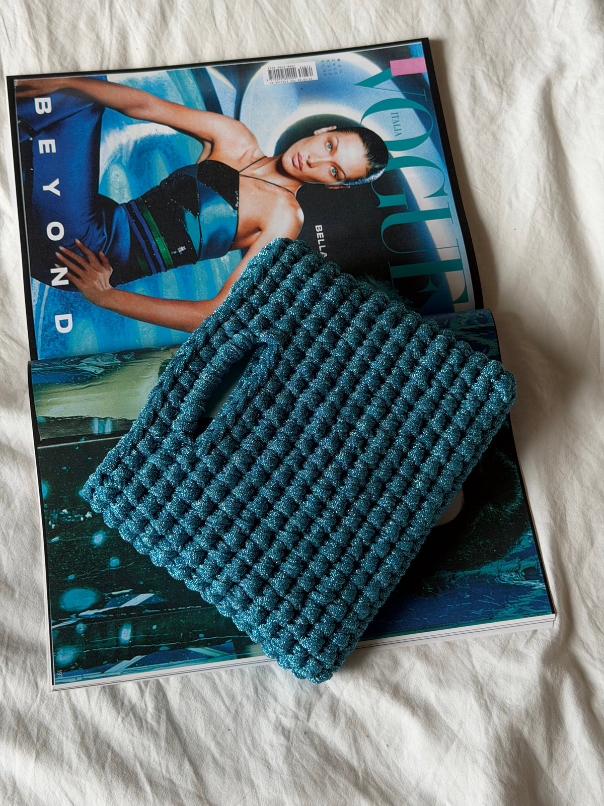 MINOU bag standard// acqua lurex