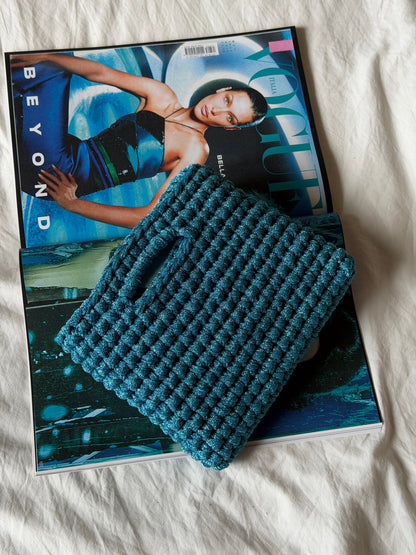MINOU bag standard// acqua lurex