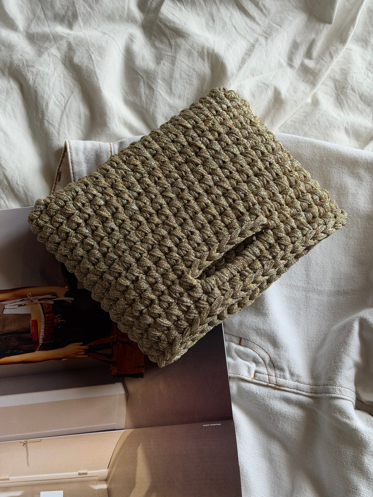 MINOU bag standard// sabbia lurex