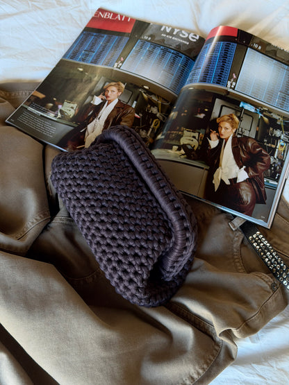 CLOUD bag standard// marrone cioccolato con manico