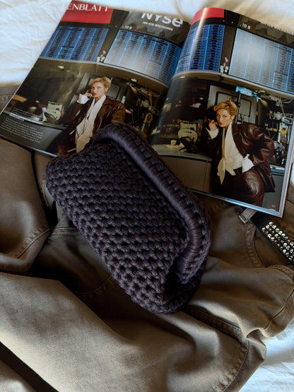 CLOUD bag standard// marrone cioccolato con manico