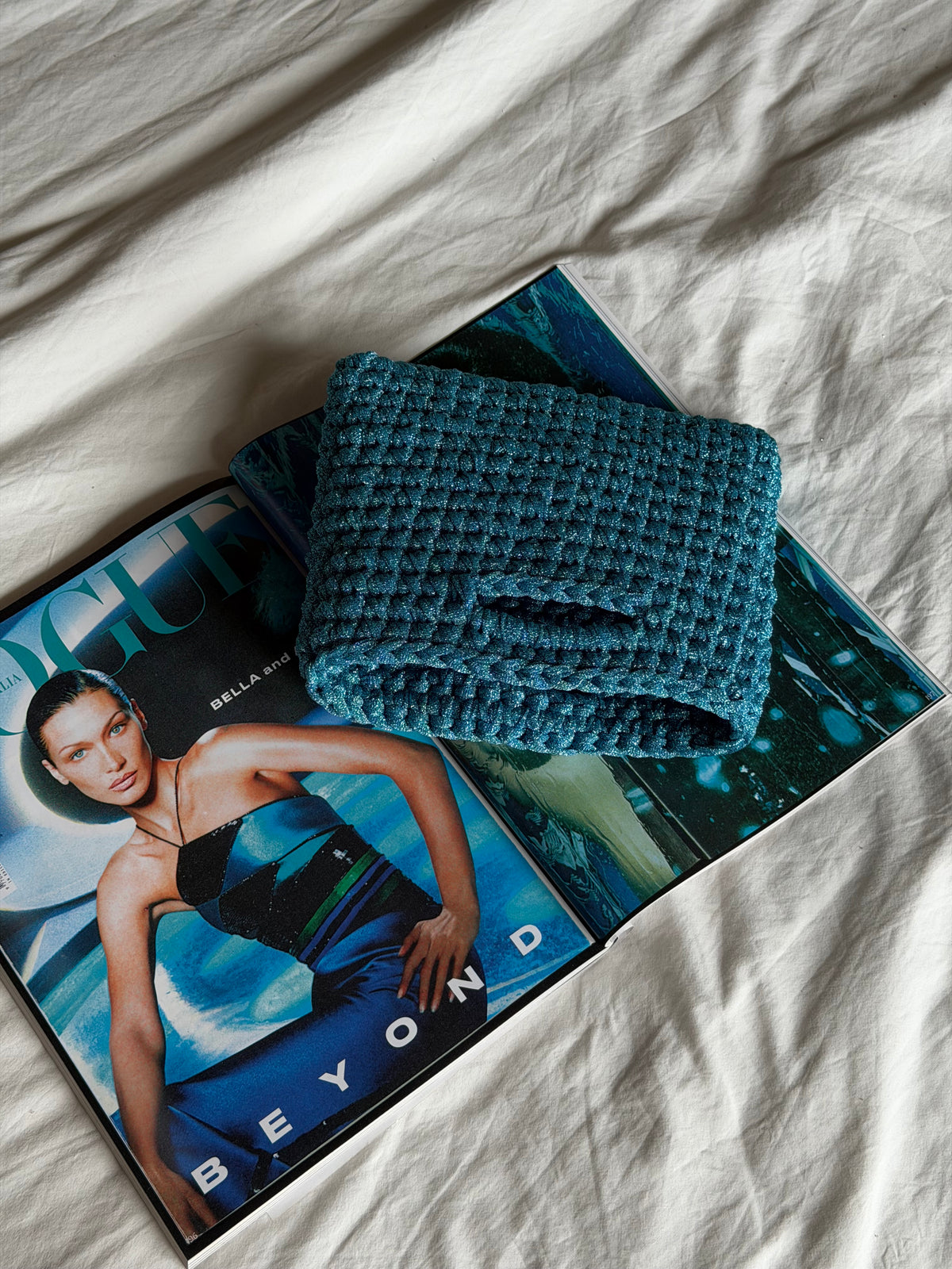 MINOU bag standard// acqua lurex