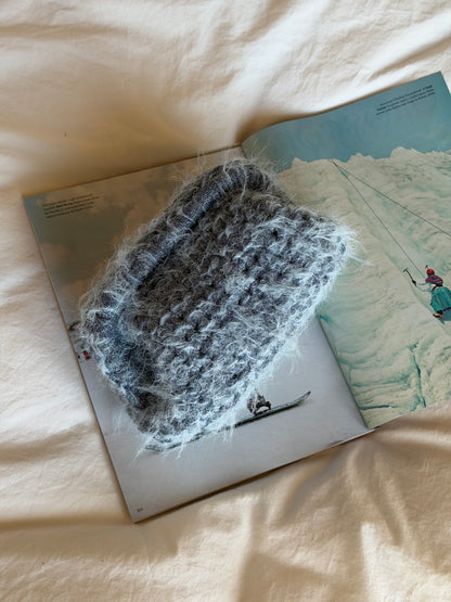 FLUFFY CLOUD bag standard// azzurra lurex con manico