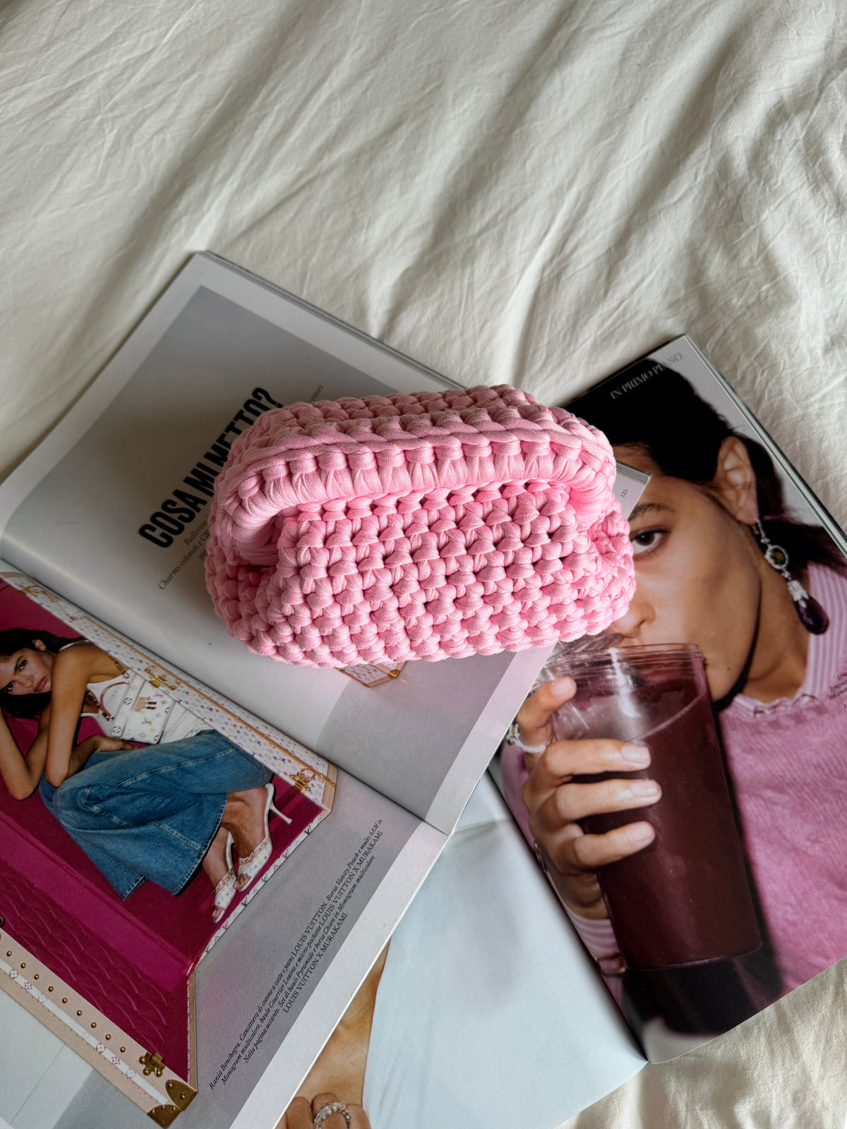 CLOUD bag mini// rosa caramella