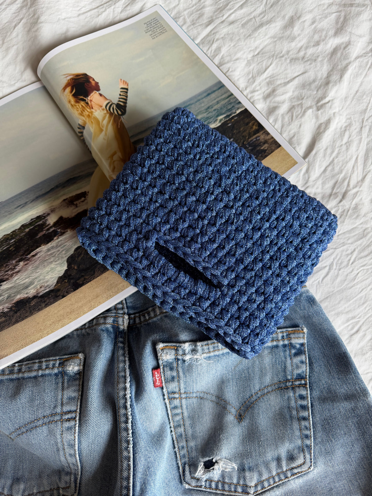 MINOU bag standard// cobalto lurex