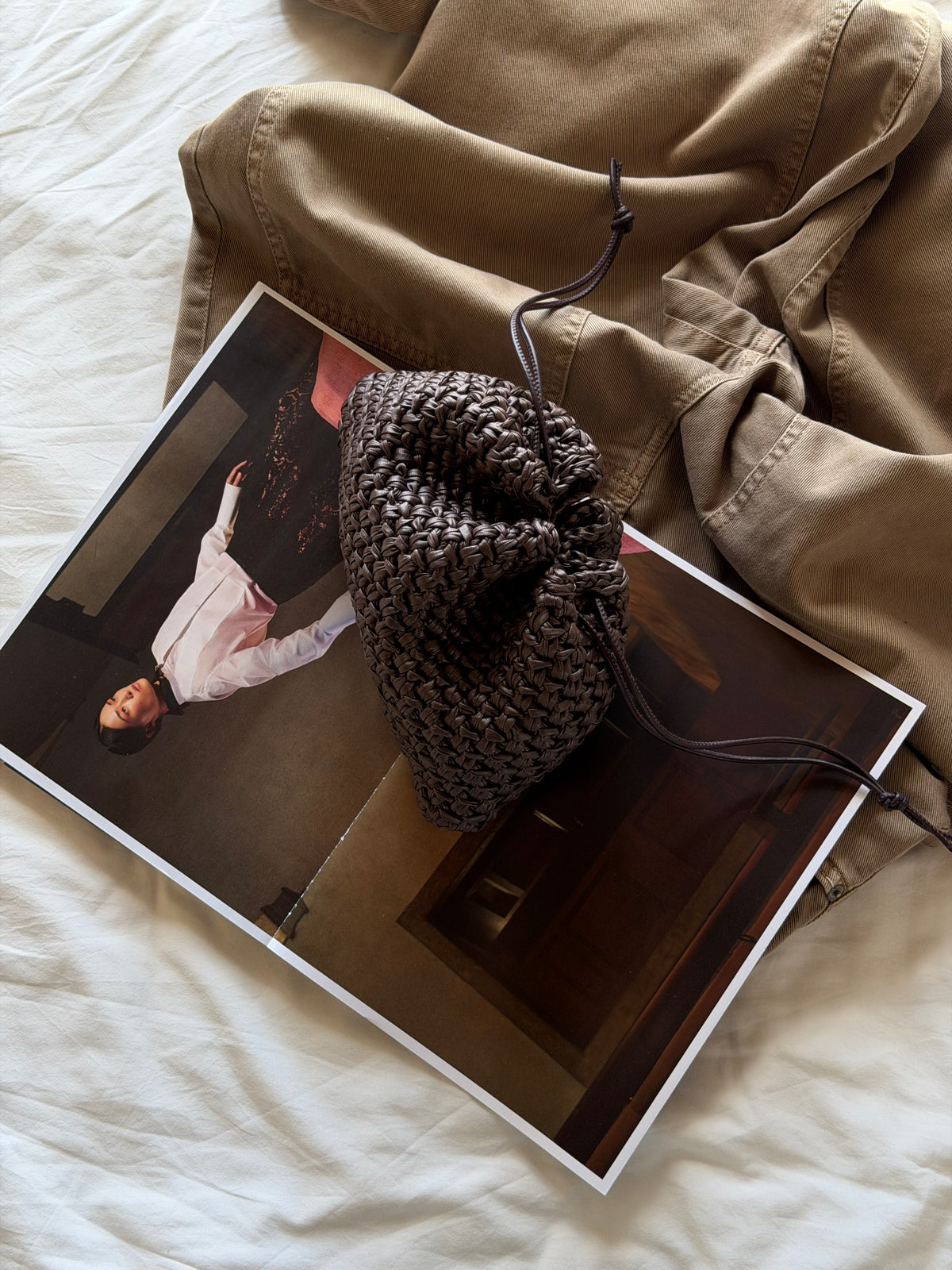 BUBBLE bag standard// ecopelle cioccolato