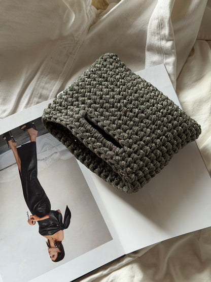MINOU bag standard// grigia chiara lurex