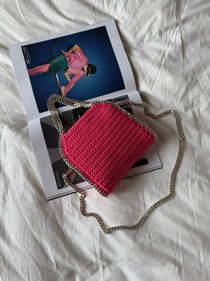 STAR bag mini// fucsia