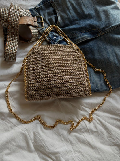STAR bag standard// nocciola lurex