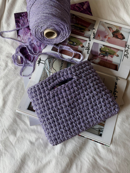 MINOU bag standard// lilla lurex