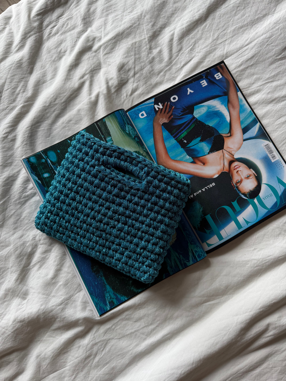 MINOU bag standard// acqua lurex