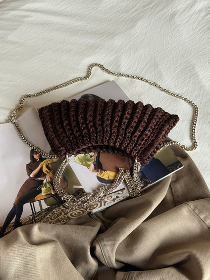 BONBON bag mini// marrone lurex