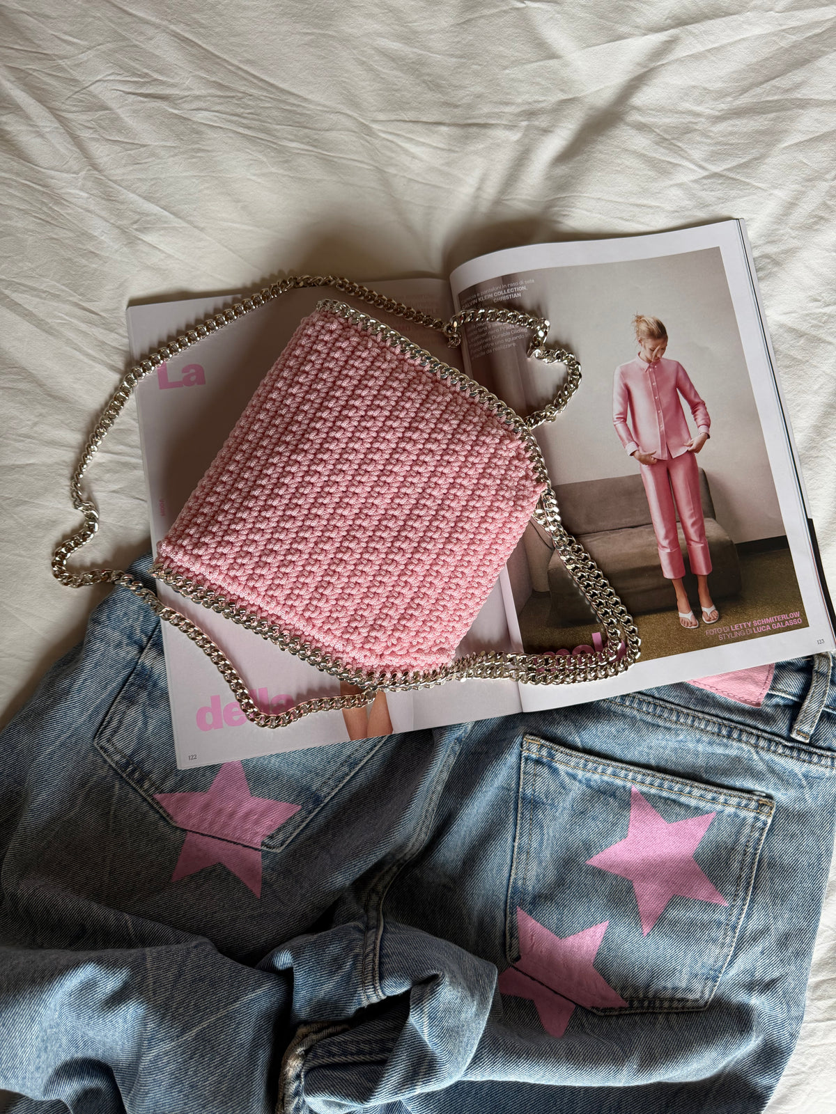 STAR bag mini// rosa