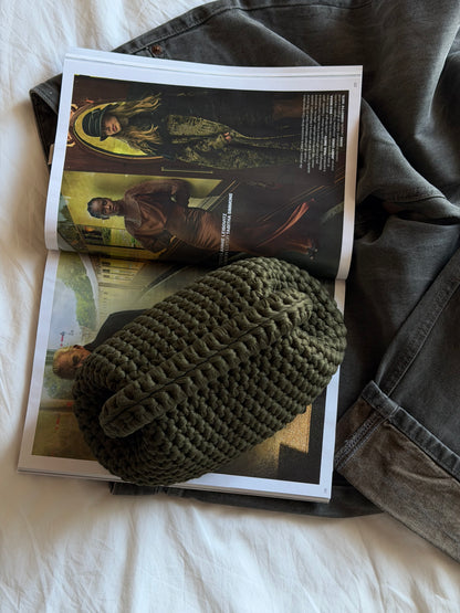 CLOUD bag standard// verde militare con manico