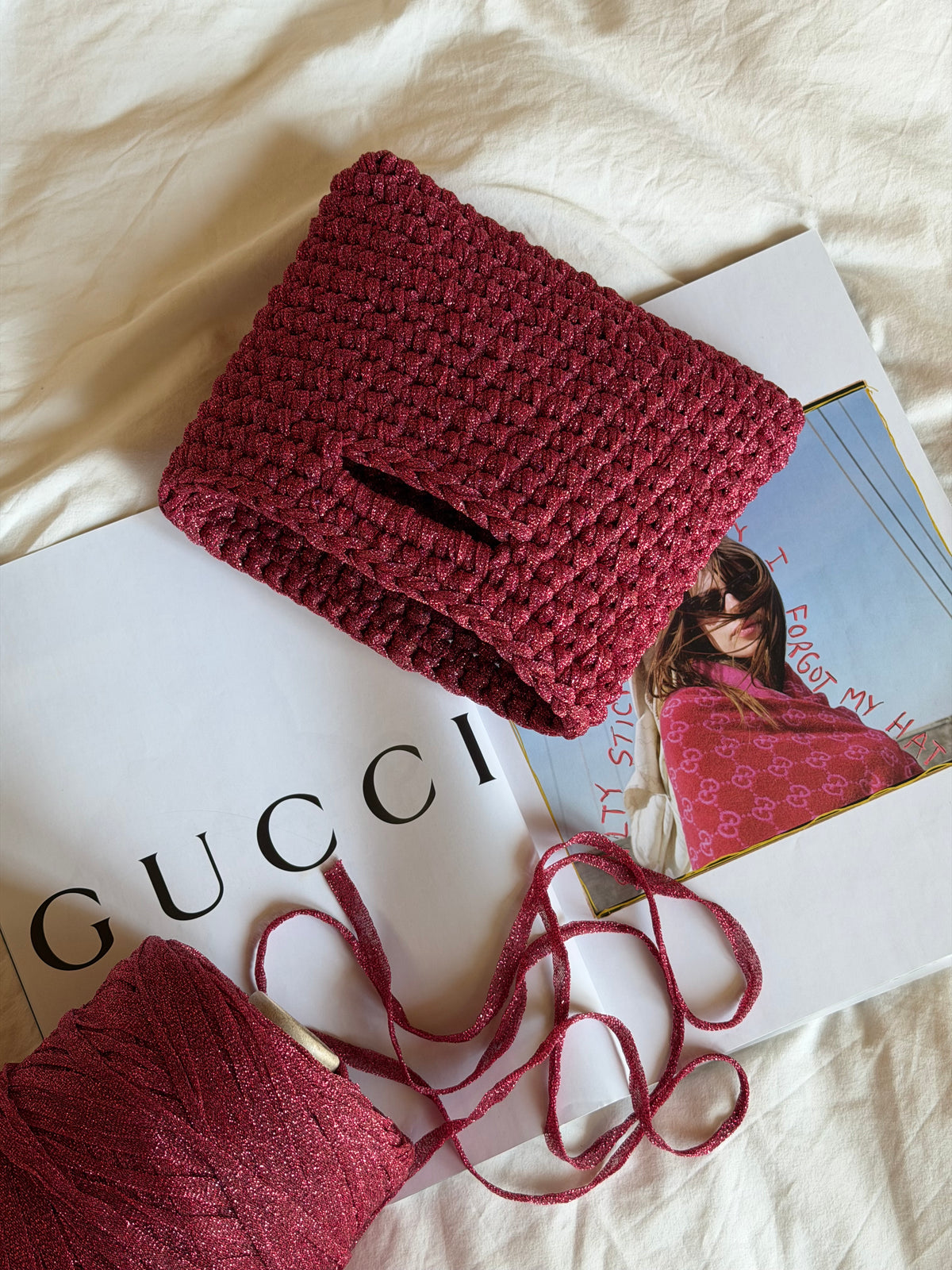 MINOU bag standard// fucsia lurex