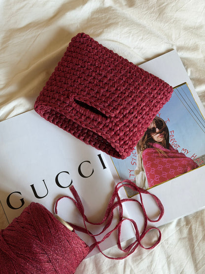 MINOU bag standard// fucsia lurex