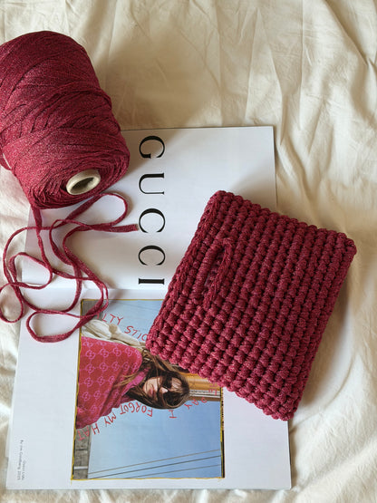 MINOU bag standard// fucsia lurex