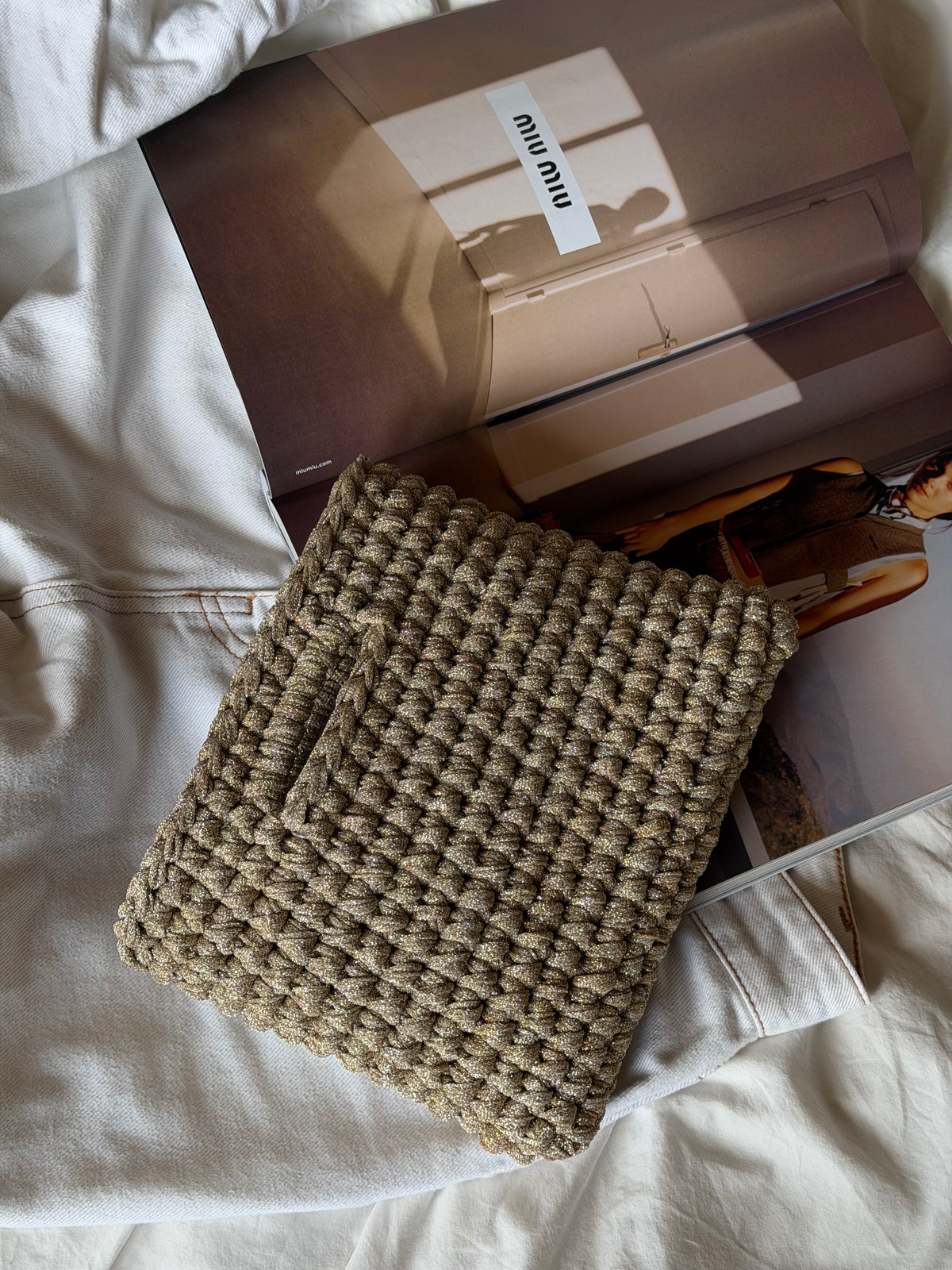 MINOU bag standard// sabbia lurex