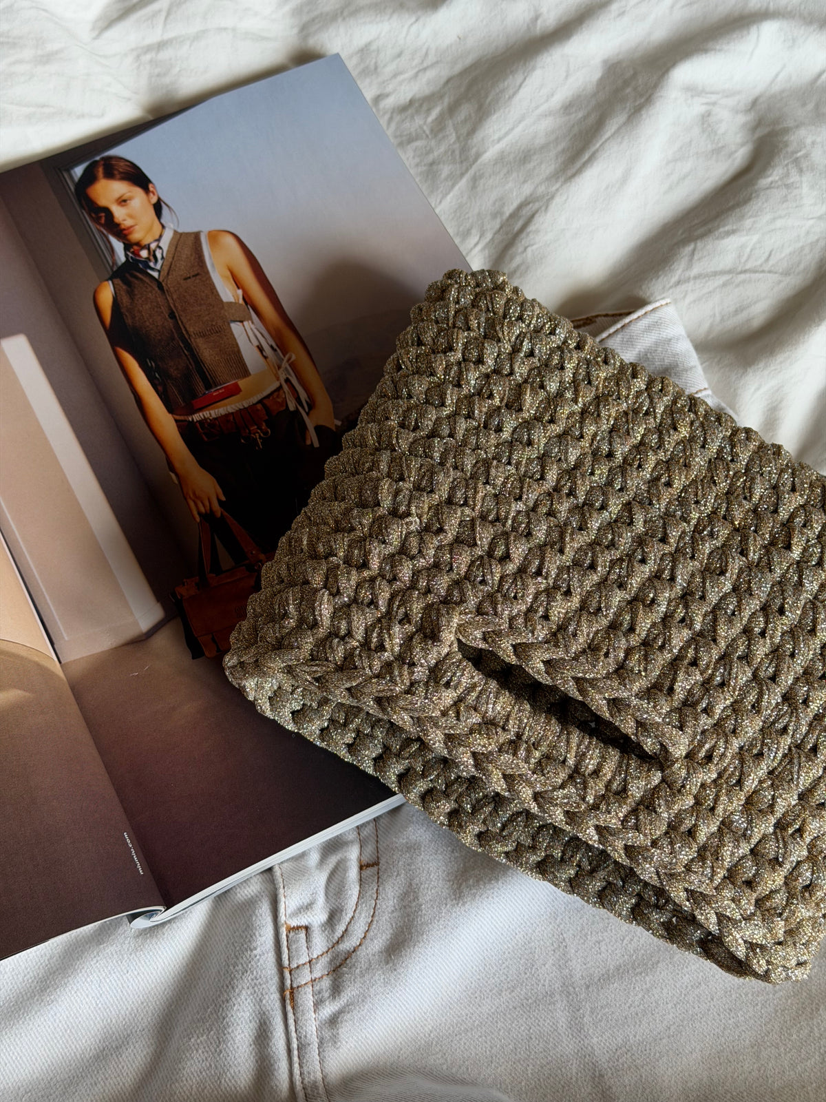 MINOU bag standard// sabbia lurex