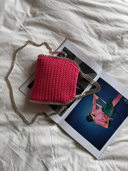 STAR bag mini// fucsia