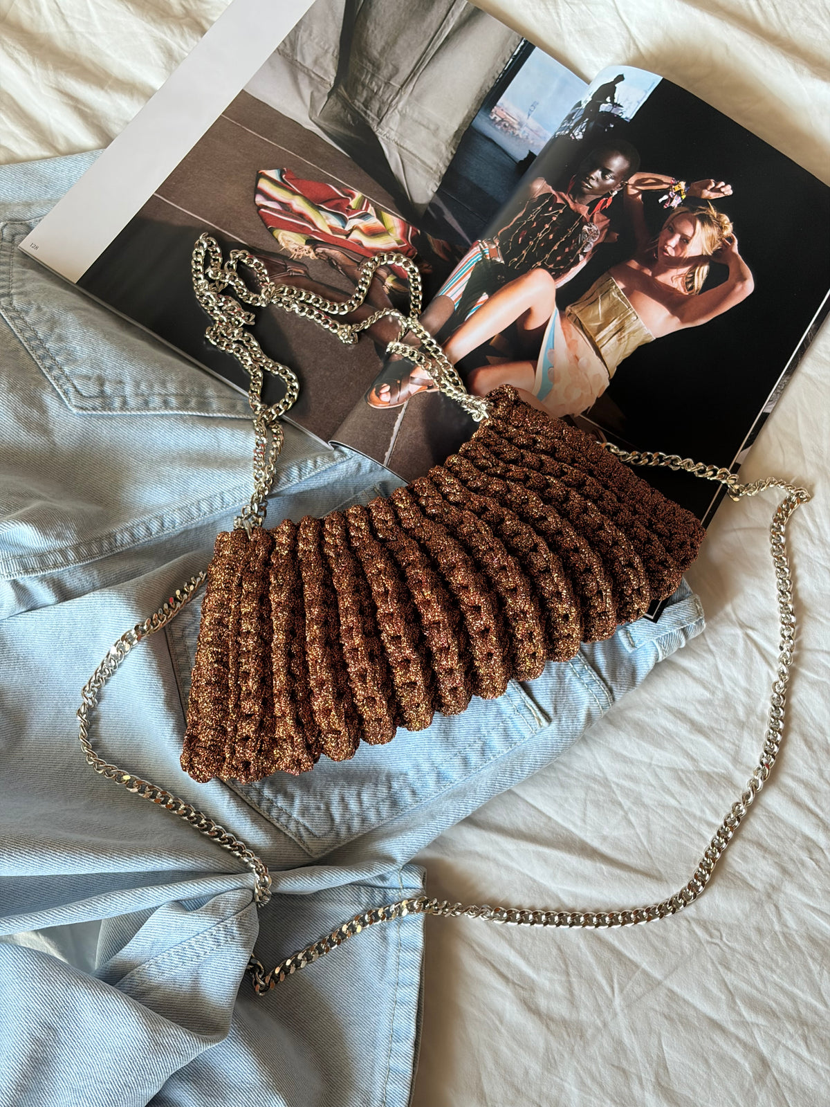 BONBON bag mini// rame lurex