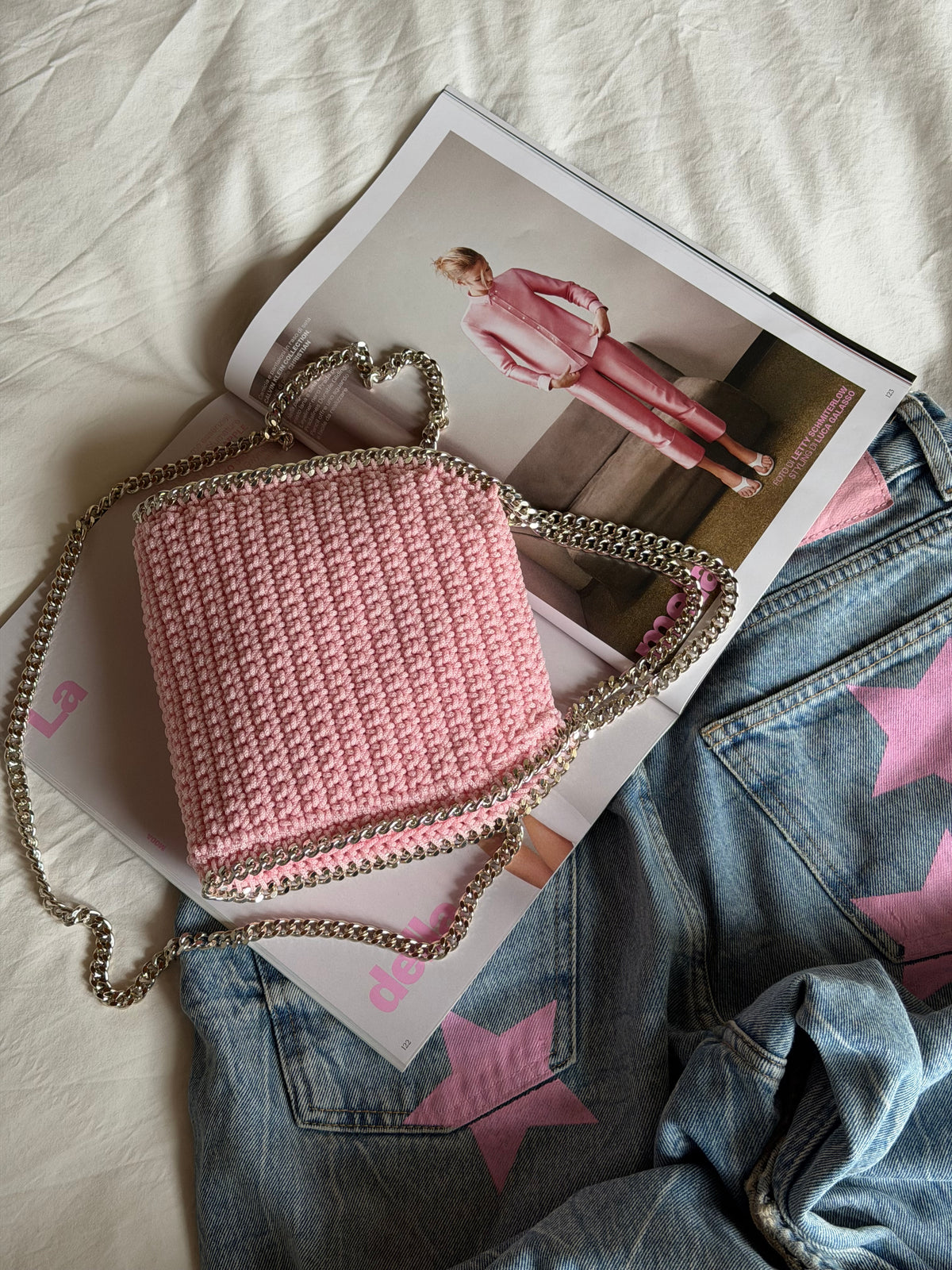 STAR bag mini// rosa