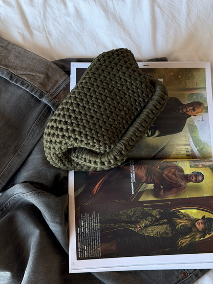 CLOUD bag standard// verde militare con manico