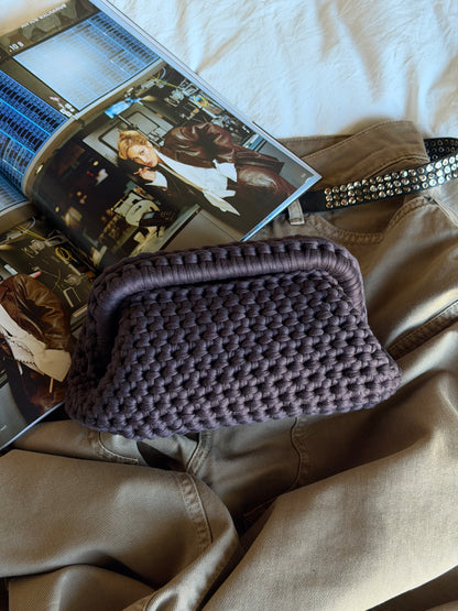 CLOUD bag standard// marrone cioccolato con manico