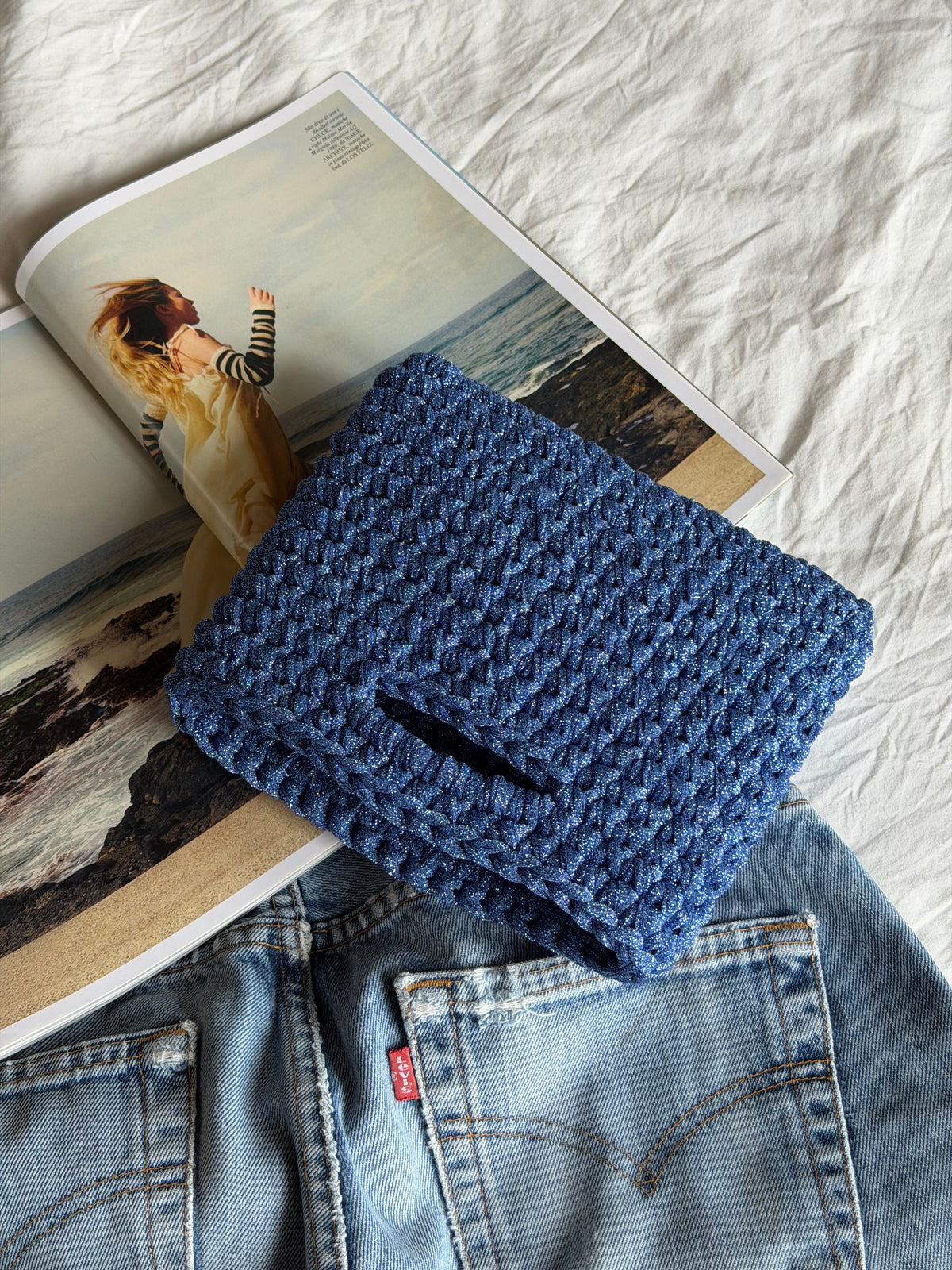 MINOU bag standard// cobalto lurex