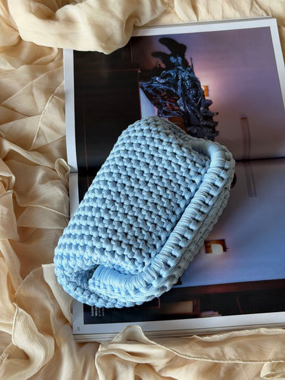 CLOUD bag standard// celeste baby con manico