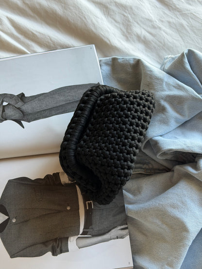 CLOUD bag mini// nera con manico