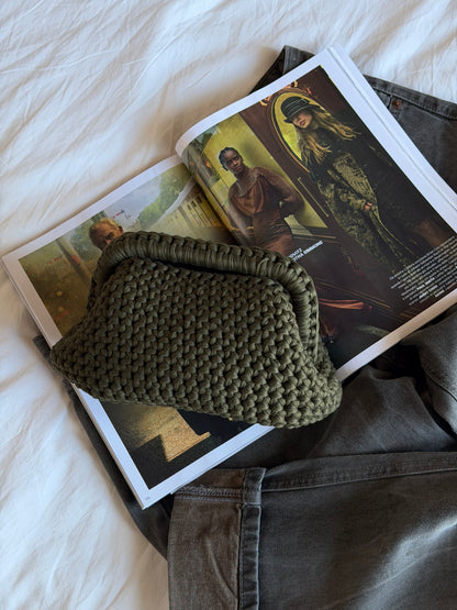 CLOUD bag standard// verde militare con manico