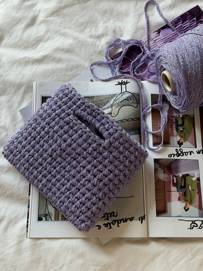 MINOU bag standard// lilla lurex