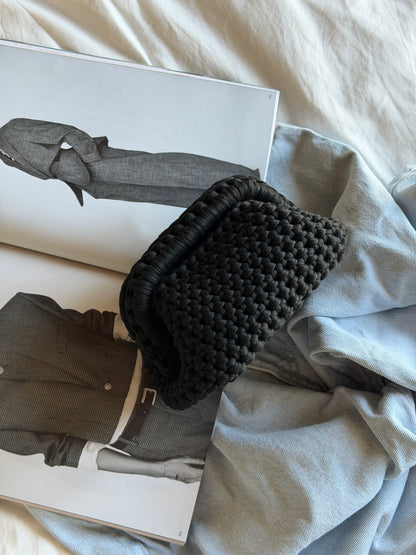 CLOUD bag mini// nera con manico