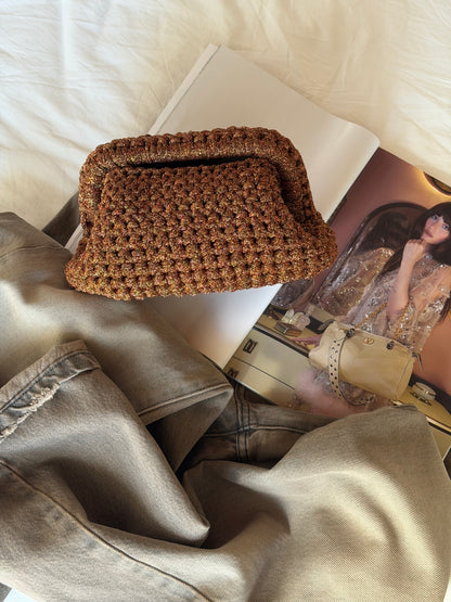 CLOUD bag standard// rame lurex con manico