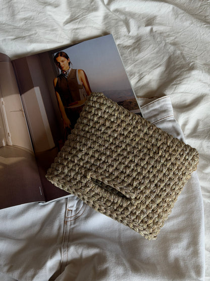 MINOU bag standard// sabbia lurex