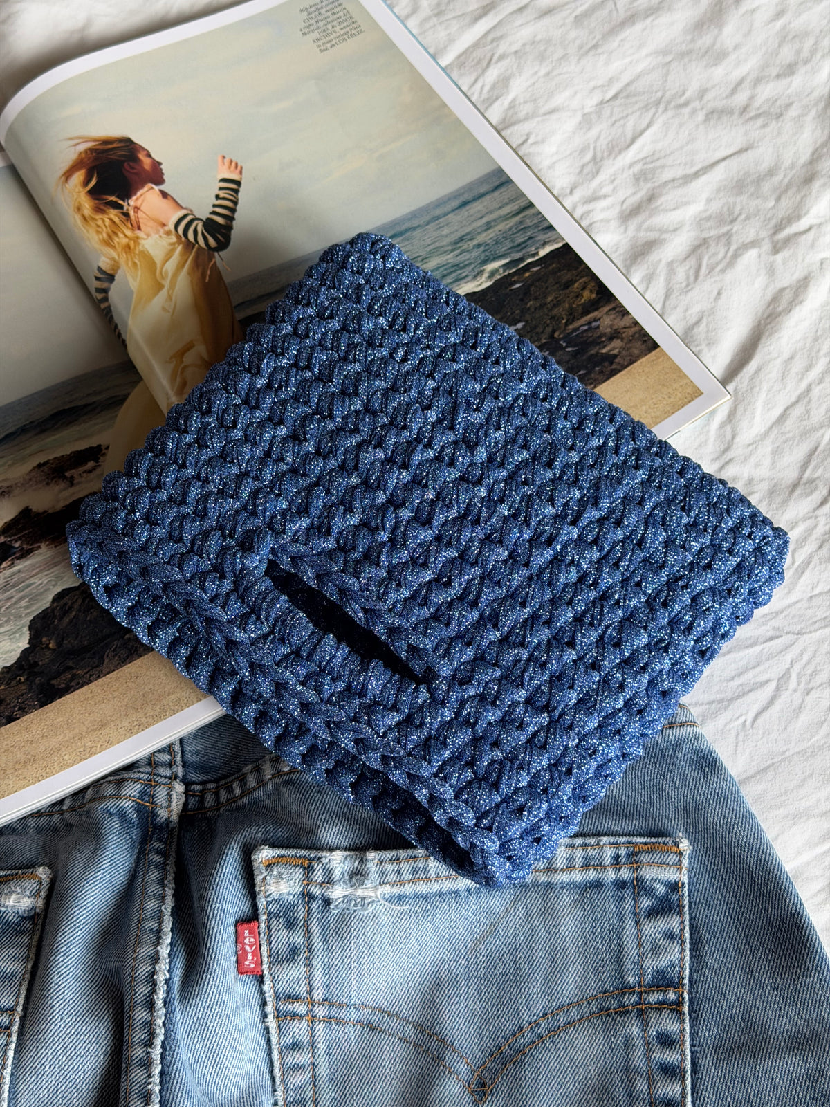 MINOU bag standard// cobalto lurex