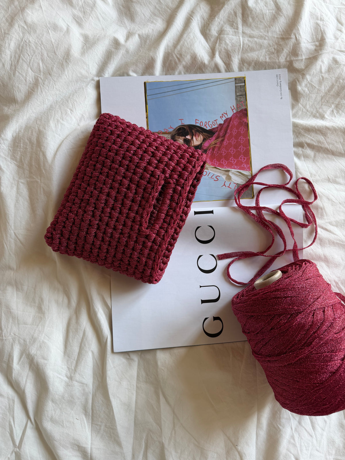 MINOU bag standard// fucsia lurex