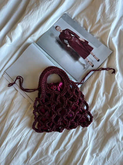 LOOM bag standard// Bordeaux lurex