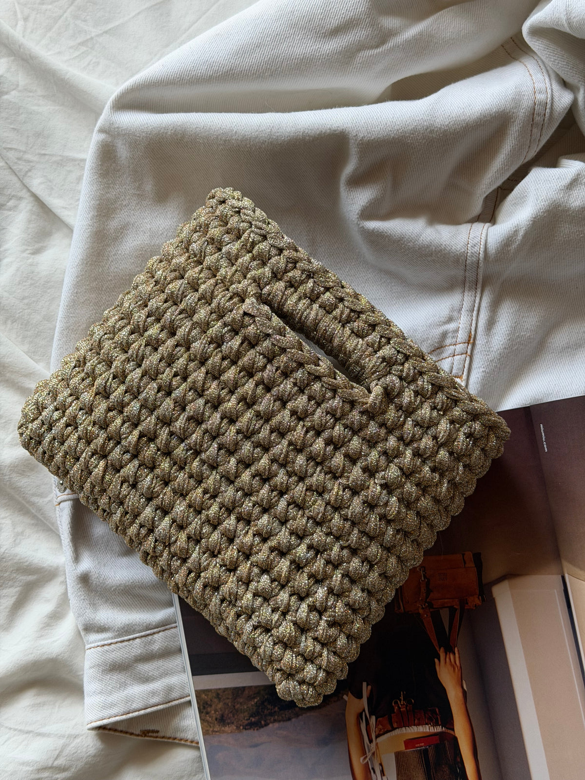 MINOU bag standard// sabbia lurex