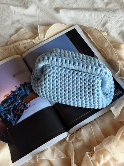 CLOUD bag standard// celeste baby con manico
