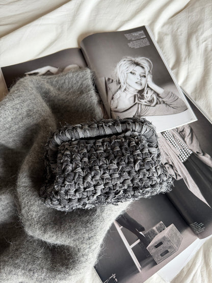 CLOUD bag standard// denim grigio con manico