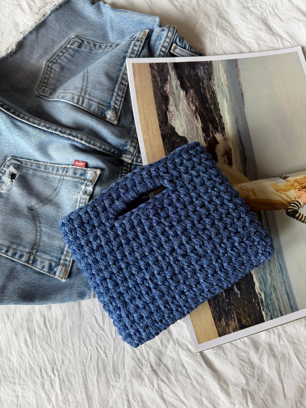 MINOU bag standard// cobalto lurex