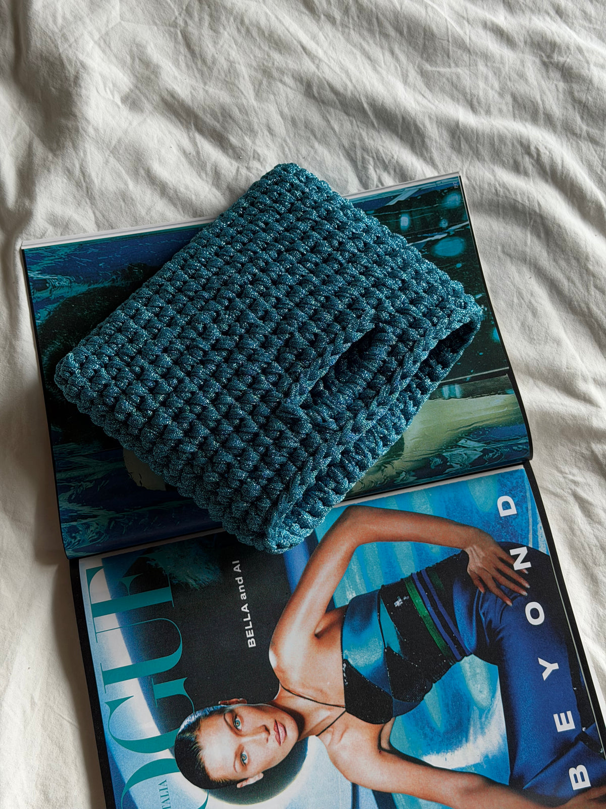 MINOU bag standard// acqua lurex