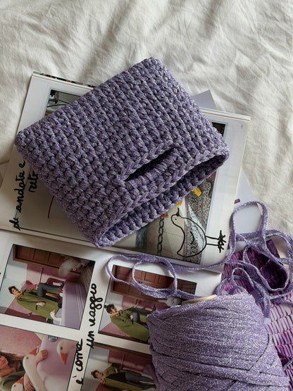 MINOU bag standard// lilla lurex