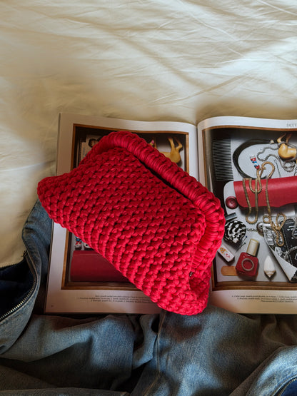 CLOUD bag standard// rossa con manico