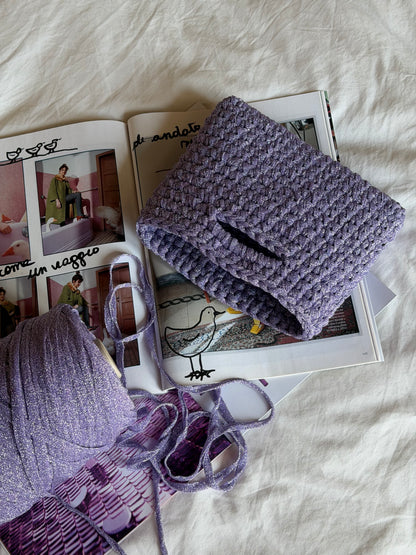 MINOU bag standard// lilla lurex